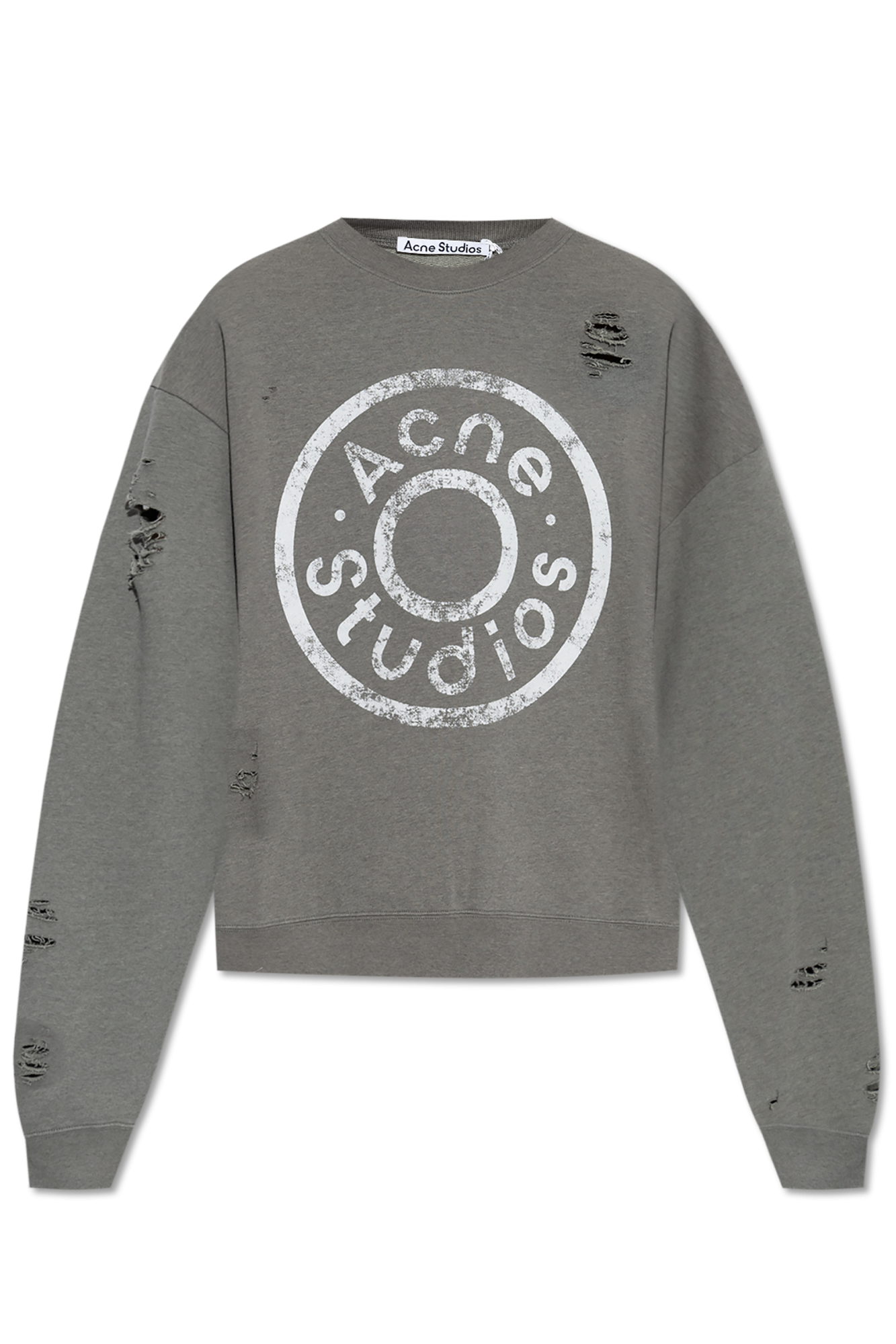 Grau Sweatshirt mit Logo Acne Studios Vitkac Germany
